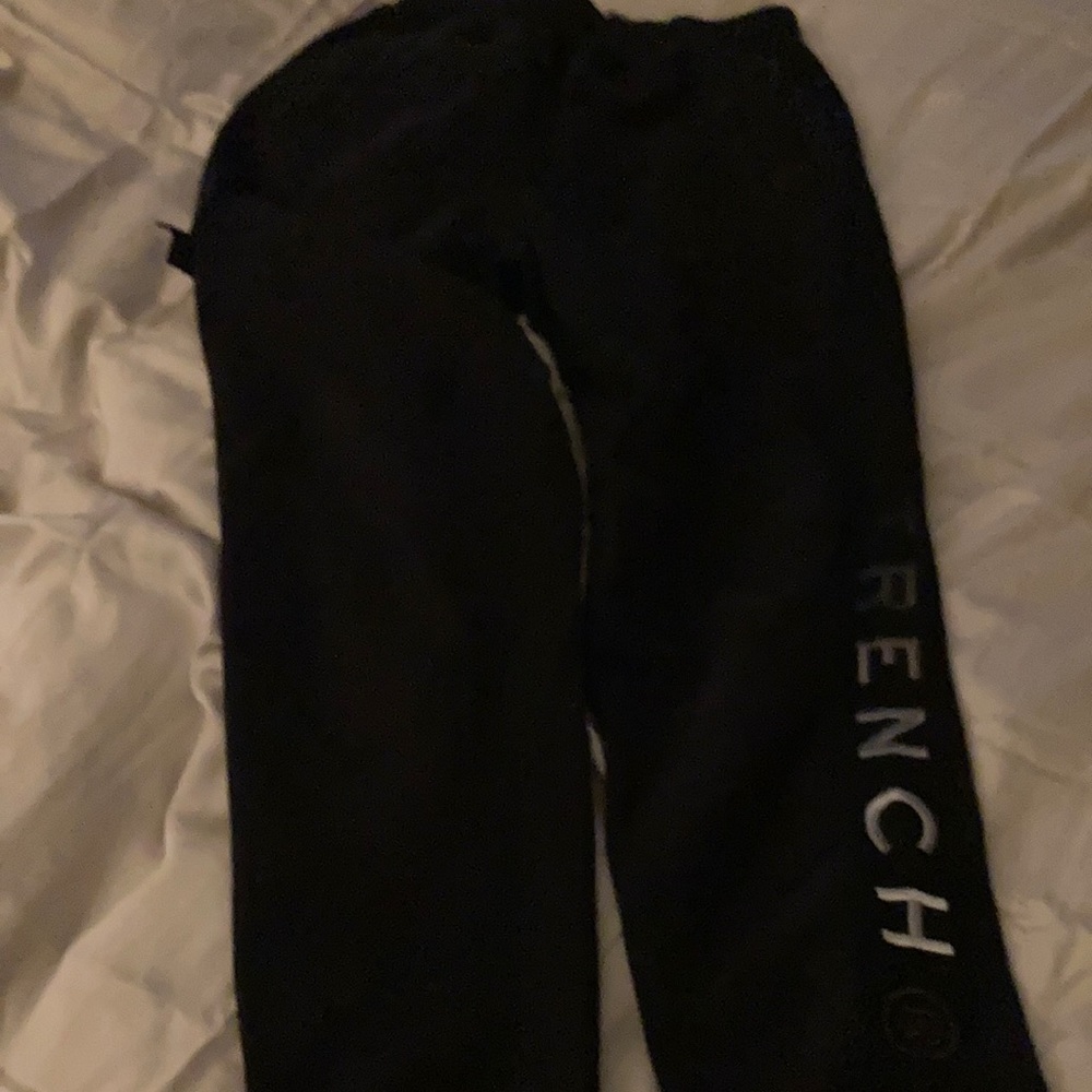 Black organic trench brand sweat jogger style worn once